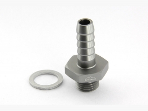 Адаптер П M14 x 1,5 mm - шланг PUSH FIT AN06 (9,5 mm, P406), BLACKROCK LAB, P06-M1415Ti ― MaxiSport Tuning