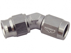 Фитинг мама AN-03 3/8X24 под прямой конус, 45° D-03 алюминий T03-045-NS6Ti, BLACKROCK LAB ― MaxiSport Tuning