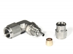 Фитинг мама M10*1 под прямой конус, 90°, вращающийся D-03 нерж. сталь, T03-69-M1, BLACKROCK LAB