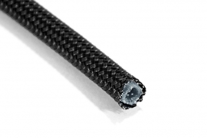 Армированный шланг AN-04/D-04, T60 серия, тефлон (PTFE) BlackRock Lab T604BK сталь, черный ― MaxiSport Tuning