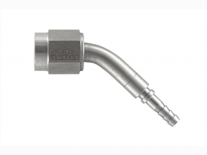 Фитинг мама AN-03 3/8X24 под прямой конус, 45°, D-03 нерж. сталь, crimp TC03-046-6, BLACKROCK LAB ― MaxiSport Tuning