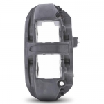 Комплект суппортов 2 шт. Brembo 6 поршней; диаметр поршней 34mm-36mm-38mm;  матовый серый