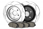 КОМПЛЕКТ ПЕРЕДНИЙ:Торм. диски DBA2744S T2+колодки DCbrakes STR.S Toyota Camry V70 2017->