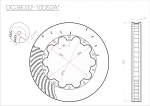 Ротор тормозного диска 380*32mm, DC Brakes DC38032-10D52AR, D крепеж, прав. (Brembo, JBT)