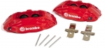Комплект суппортов 2 шт. КРАСНЫЕ, Brembo 4 поршня: 40mm - 44mm