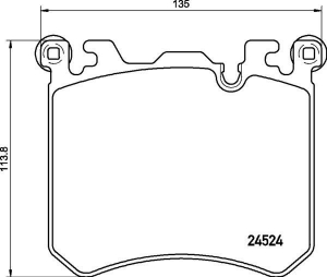 Колодки тормозные DC1429P19 DC Brakes Street STR.S+, перед BMW X5M E70; X6M E71; X5 F15; X6 F16  ― MaxiSport Tuning