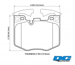 Колодки тормозные DC1867P20 DC brakes Street STR.S+, перед BMW 5 G30, 6 G32GT, X3 G01, X4 G02, 7 G11 ― MaxiSport Tuning