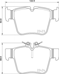Колодки тормозные DC1872P16 DC brakes STREET STR.S+, задние MB GLC X253; C W205 ― MaxiSport Tuning