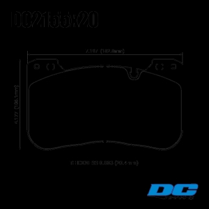 Колодки тормозные DC2155C18 DC Brakes Ceramic перед BMW M3 G80; M4 G82; M5 F90; M8 F91 (КЕРАМИКА)  ― MaxiSport Tuning