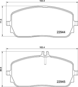 Колодки тормозные DC2209P18 DC Brakes Street STR.S+, перед MB A35 AMG; CLA; GLE; AMG; G W463; 2018-> ― MaxiSport Tuning
