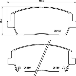 Колодки тормозные DC2215R17 DC Brakes Street HD+, перед KIA SORENTO; HYUNDAI SANTA FE; PALISADE ― MaxiSport Tuning