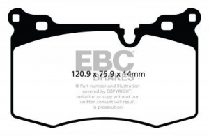 Колодки тормозные DP41854R EBC Yellowstuff  ― MaxiSport Tuning