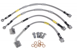 Комплект тормозных шлангов Goodridge. Kit Jeep Grand Cherokee WK2 + SRT8, 2010-> ; Colorflex 