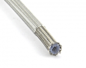 Армированный тормозной шланг Goodridge Прозрачный силикон D-03 600-03CL ― MaxiSport Tuning