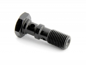 Болт (штуцер) двойной для banjo AN-03, 3/8x24 L=30 mm алюминий ЧЕРНЫЙ Goodridge 773-03PBK ― MaxiSport Tuning