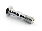 Болт (штуцер) двойной для banjo AN-04, 7/16x24 L=40 mm сталь хром Goodridge 773-44LCH