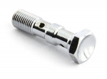 Болт (штуцер) двойной для banjo AN-04, 7/16x24 L=40 mm сталь хром Goodridge 773-44LCH