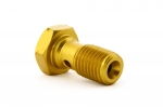 Болт (штуцер) для banjo M10x1.25 L=20mm алюминий ЗОЛОТО, Goodridge 992-03-32DGD