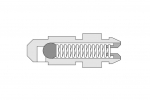 Штуцер прокачной с обратным клапаном Goodridge D-03 M6x1 mm сталь, BN561PSB