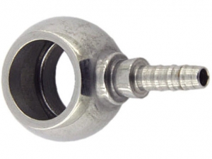 Фитинг banjo d12 mm, нерж. короткий D-03 сталь, под опрессовку S5091-03-M12C, Goodridge ― MaxiSport Tuning