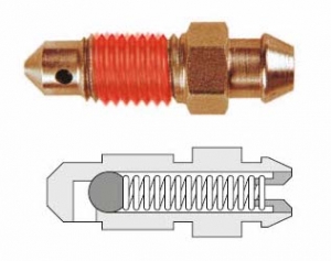 Штуцер прокачной с обратным клапаном Goodridge D-03 M10x1.25 mm сталь, BN512PSB ― MaxiSport Tuning