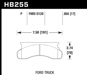 Колодки тормозные HB255P.655 HAWK SuperDuty