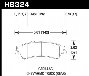 Колодки тормозные HB324P.673 HAWK SuperDuty