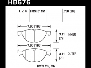 Колодки тормозные HB676B.780 ― MaxiSport Tuning