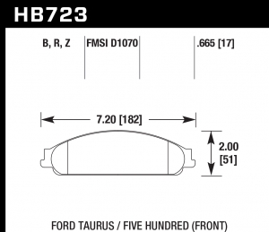 Колодки тормозные HB723R.665 HAWK Street Race