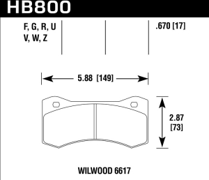 Колодки тормозные HB800N.670 ― MaxiSport Tuning