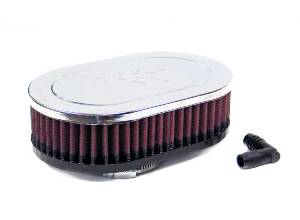 Фильтр нулевого сопротивления универсальный K&N RA-076V   Chrome Filter