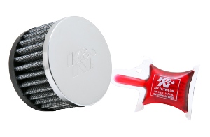 Фильтр нулевого сопротивления универсальный K&N RC-0840   Chrome Filter