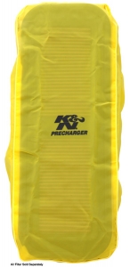 Чехол защитный K&N 100-8570PY PRECHARGER; MEDIUM 6" AIR BOX, YELLOW