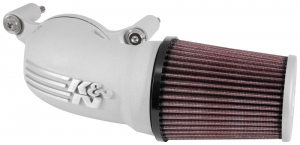 Фильтр нулевого сопротивления K&N 63-1137S AIRCHARGER; H/D SOFTAIL/DYNA FI; 2001-2017 SILVER