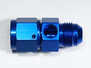 Адаптер под датчик 1/8", М AN8 - П AN8, алюминий, bl, Phenix A0881-4