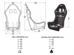 Спортивное сиденье, размер L, TITAN Sabelt, FIA 8855-1999 до 2027 года, RFSETITANN