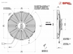 Вентилятор втягивающий (за радиатором) 12" (305mm) 1860 м3/ч SPAL VA10-AP50/C-25A