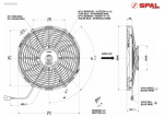 Вентилятор втягивающий (за радиатором) 12" (305mm) 2070 м3/ч SPAL VA10-AP50/C-61A