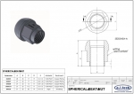 Гайка колёсная посадка сфера, резьба M14 x 1.5 mm;  алюминий 7075; A.I. TECH AIT DAAL8