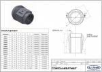 Гайка колёсная посадка конус, резьба M14 x 1.5 mm; сталь, медное покрытие; A.I. TECH AIT AIT-DADO-6