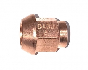 Гайка колёсная посадка конус, резьба M14 x 1.5 mm; сталь, медное покрытие; A.I. TECH AIT AIT-DADO-6 ― MaxiSport Tuning