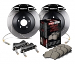 Тормозная система задняя 380x32mm, StopTech 4 поршня, чёрный, Toyota LC200, LX570, колёса от 19"