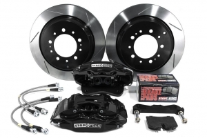 Тормозная система задняя 380x32mm, StopTech 4 поршня, чёрный, Toyota LC200, LX570, колёса от 19" ― MaxiSport Tuning
