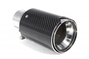 Насадка на глушитель, дизайн AKRAPOVIC M Performance, карбон, D посадочный 57 мм / D наруж 90 мм