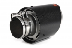 Насадка на глушитель, дизайн AKRAPOVIC EVO карбон, D посадочный 63 мм / D наруж 114 мм AC163114EV