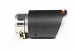 Насадка на глушитель, дизайн AKRAPOVIC EVO карбон, D посадочный 63 мм / D наруж 90 мм AC16390EV