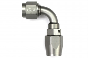 - 6 AN (6AN AN6) фитинг 90°, 20 серия Cutter Style, BLACKROCK LAB A06-090-2Ti ― MaxiSport Tuning