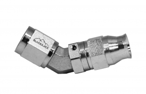 - 4 AN (4AN AN4) фитинг 45° D-04 сталь BLACKROCK LAB T04-045-04S под тефлоноый шланг (600 серия) ― MaxiSport Tuning