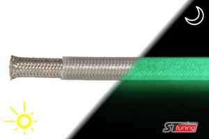 Армированный тормозной шланг Goodridge Светящийся в темноте D-03 600-03GW ― MaxiSport Tuning