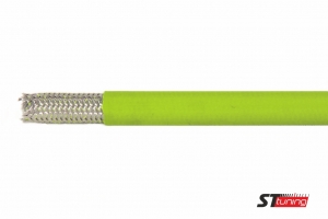Армированный тормозной шланг Goodridge Кислотно зеленый D-03 600-03LG ― MaxiSport Tuning